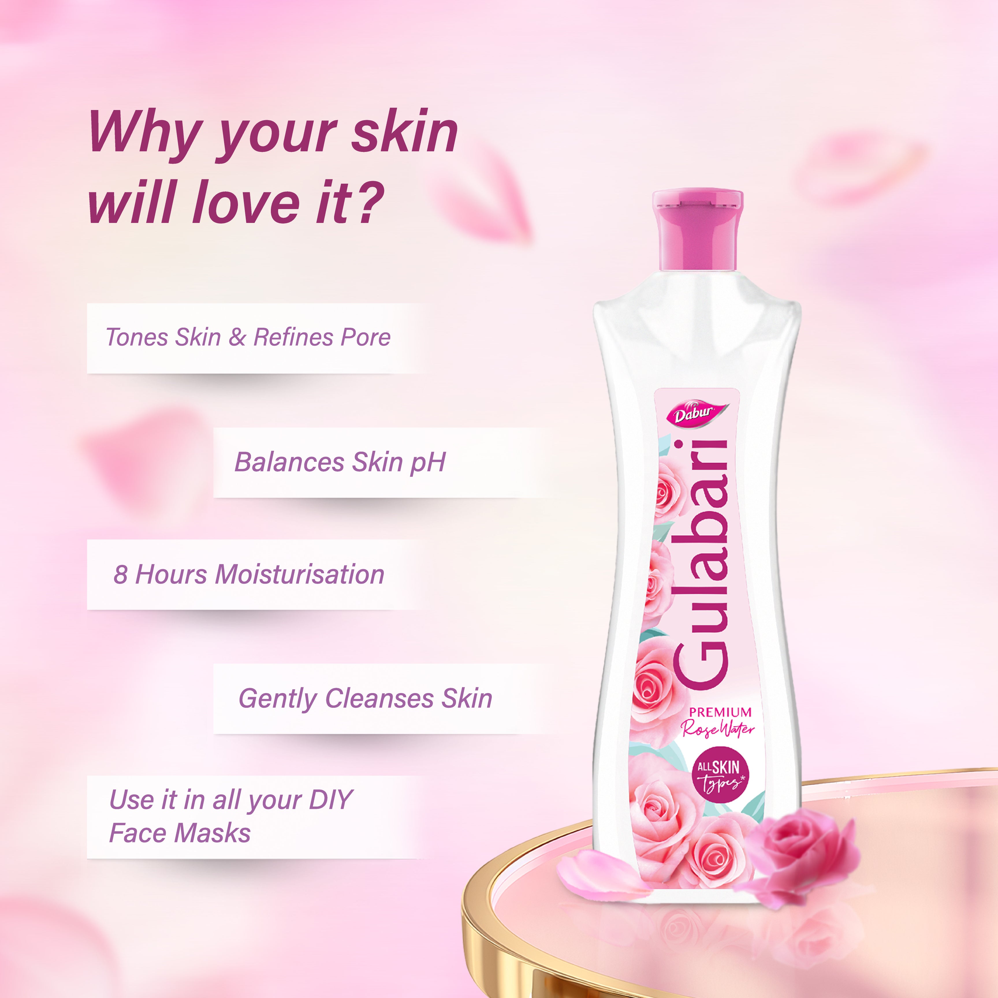 Dabur Gulabari Rose Water